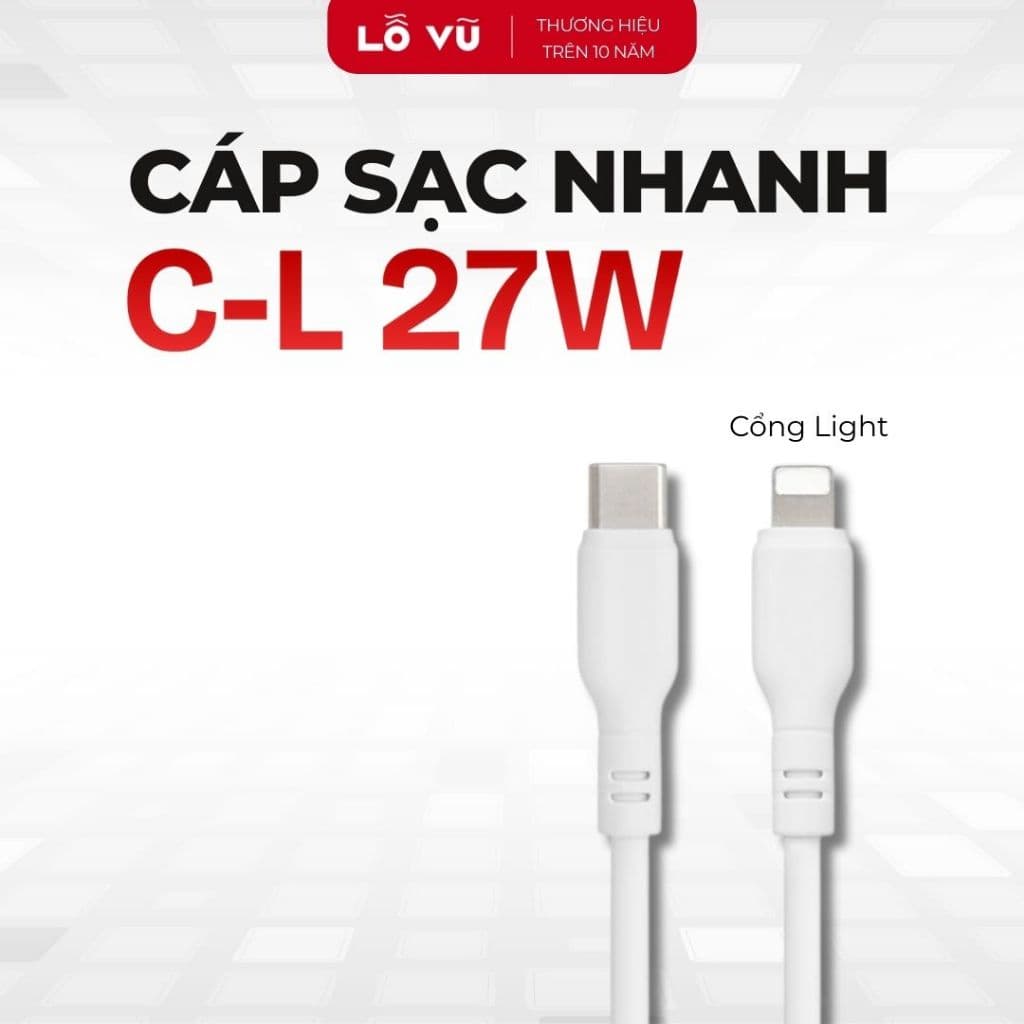 Combo 2 - Cáp C to L 27W 1m8