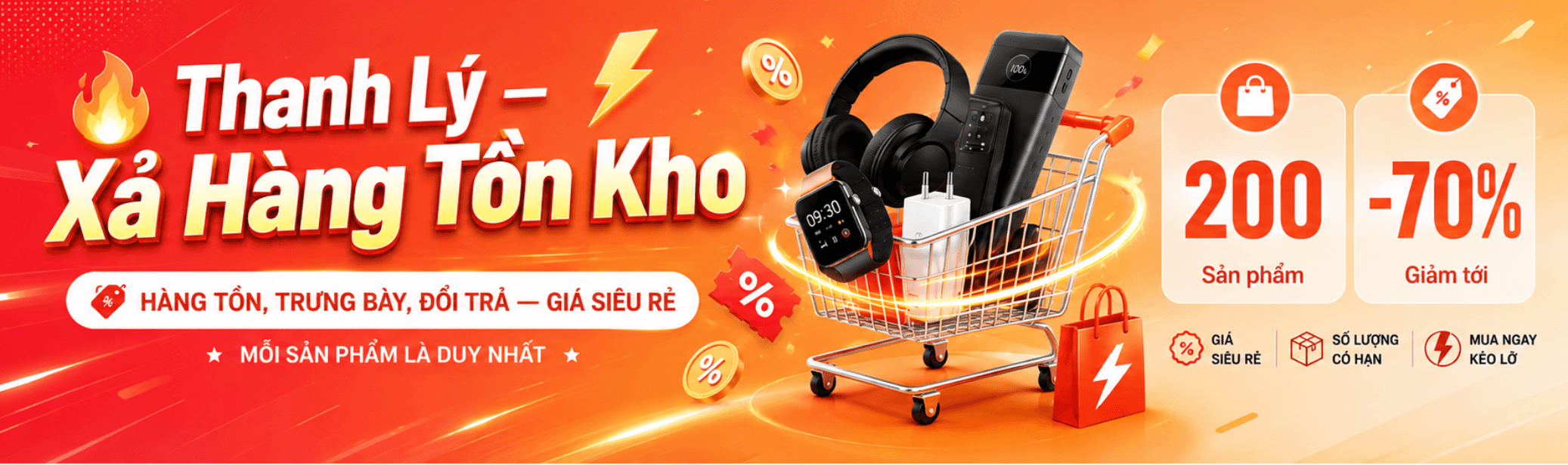 Thanh Lý — Xả Hàng Tồn Kho
