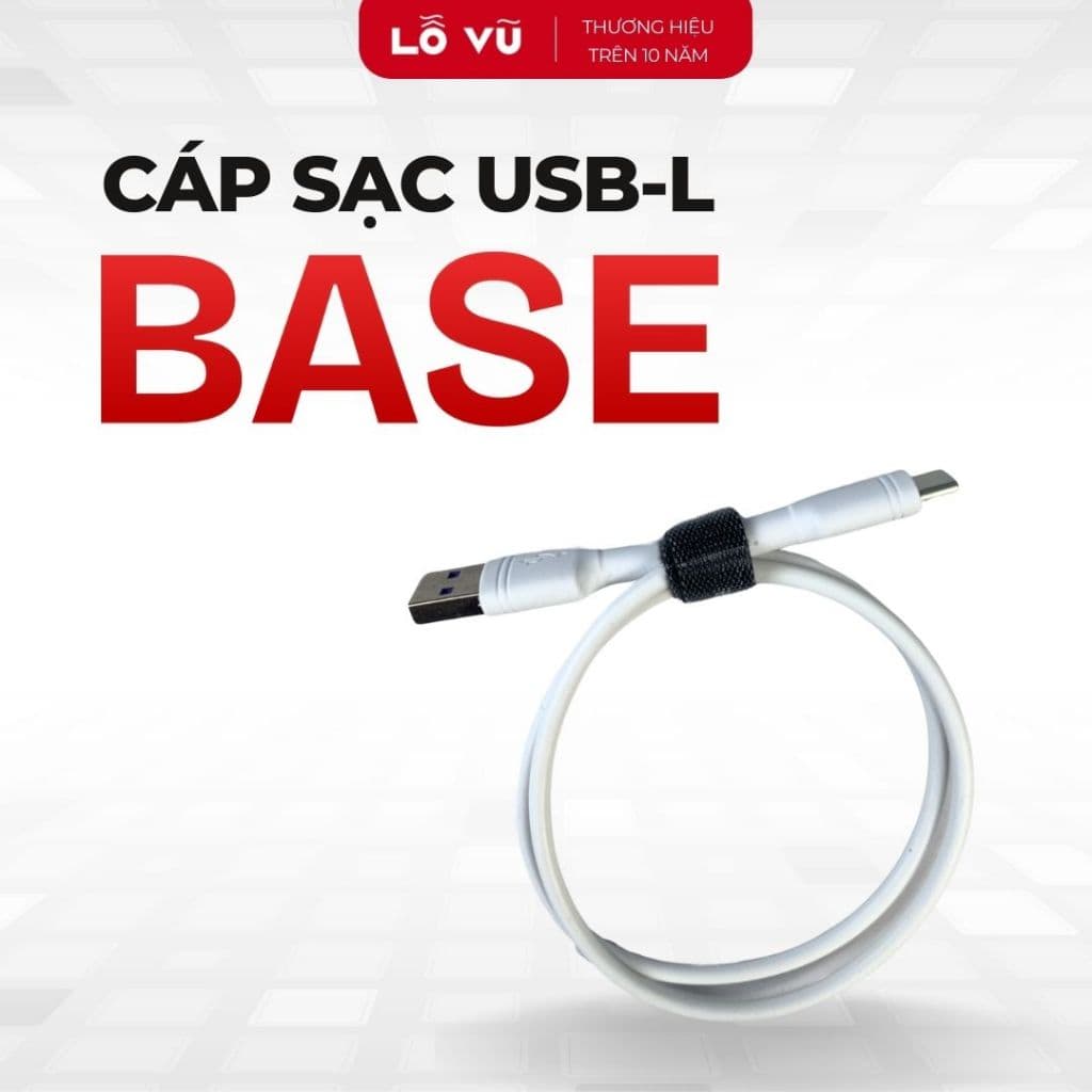 Cáp sạc Baseus USB - L không hộp chiều dài 0.25m