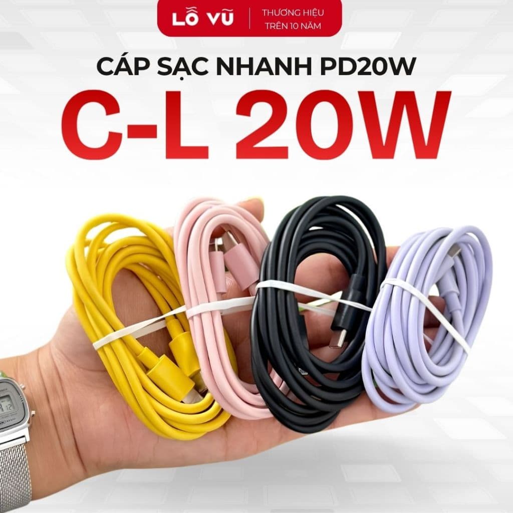 Cáp C to L 1,8M 20W