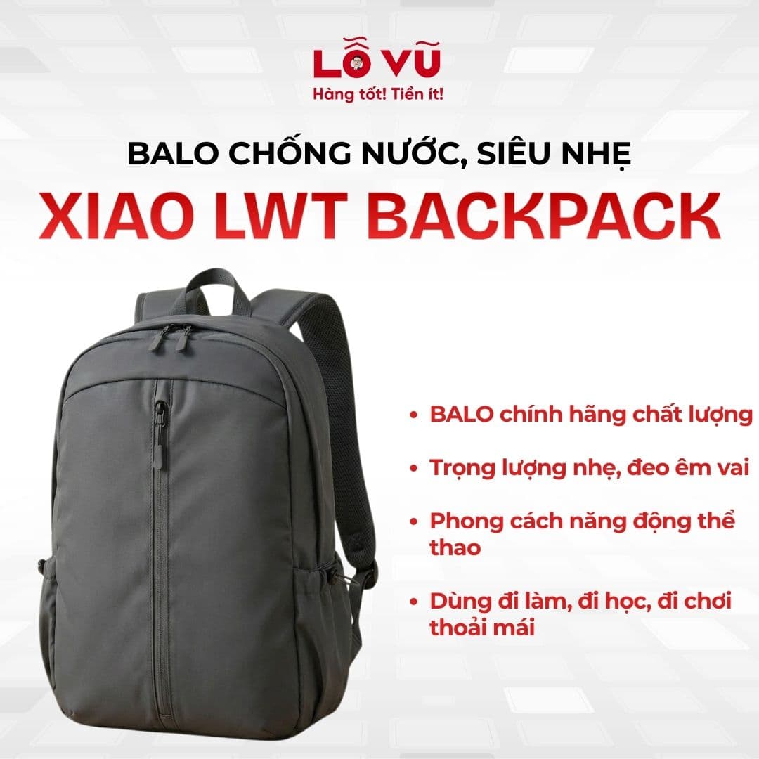 Balo XIAOMI Lightweight backpack, chống nước, siêu nhẹ