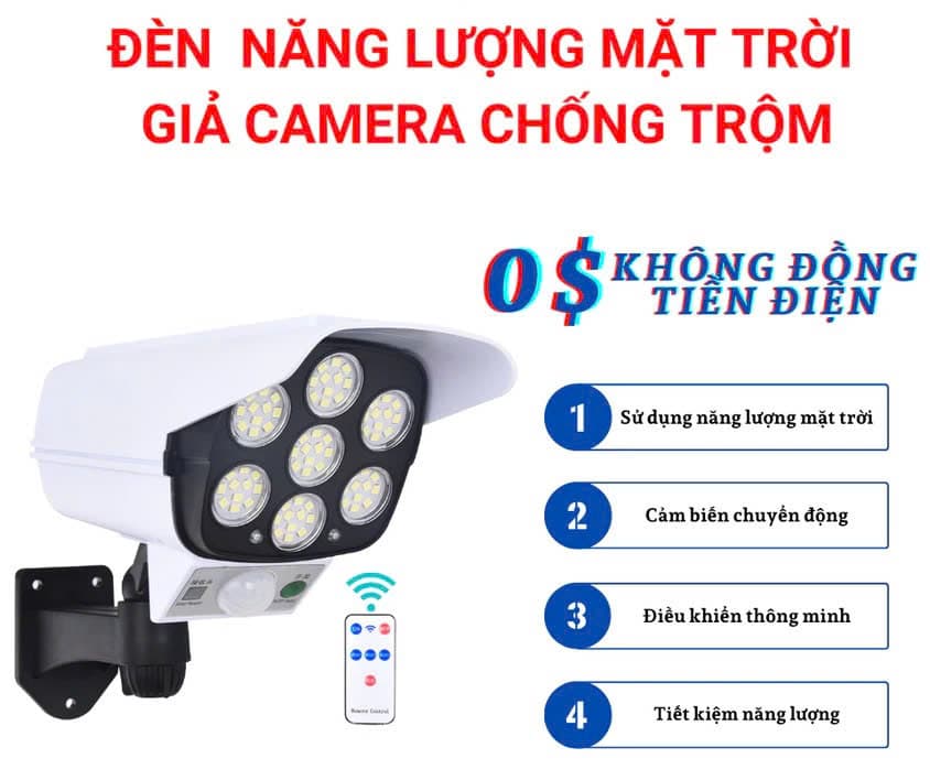Đèn năng lượng mặt trời 77LED