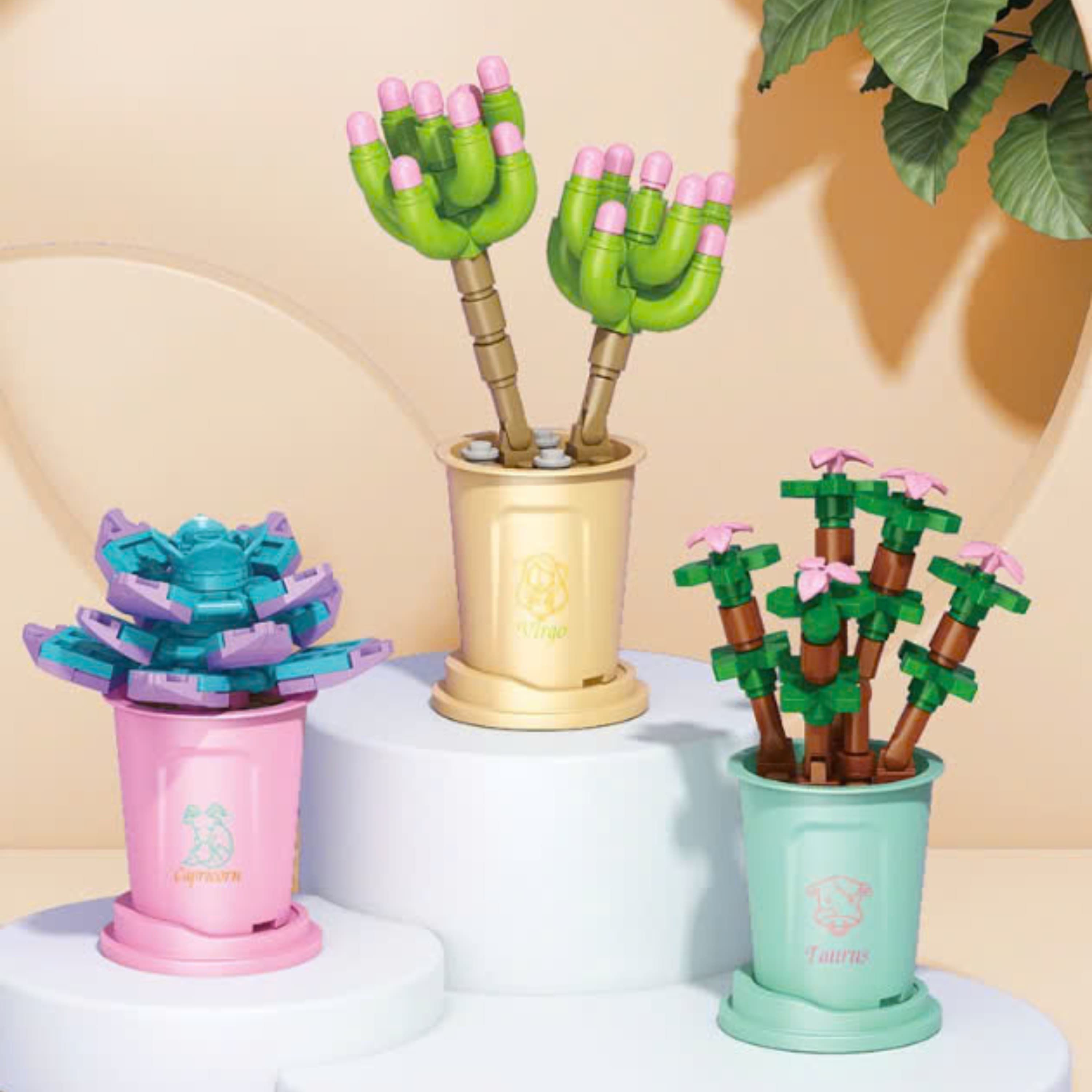 Bộ đồ chơi xếp hình bình hoa 12 con giáp