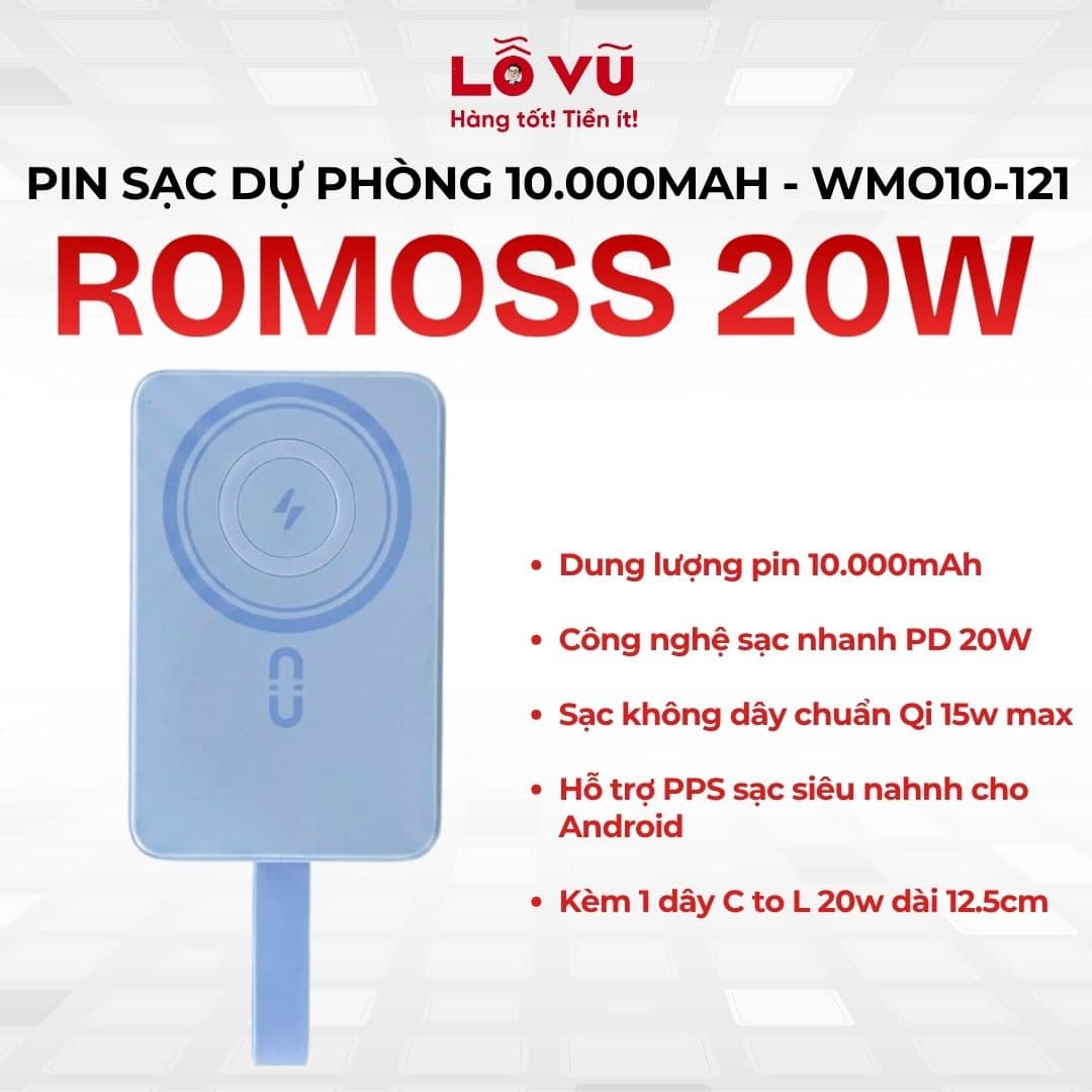 Pin dự phòng Romoss 10.000mAh