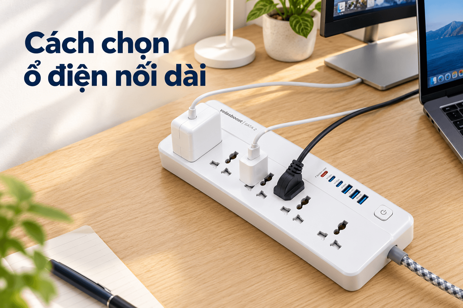 Cách chọn ổ điện nối dài phù hợp với thiết bị và nhu cầu sử dụng