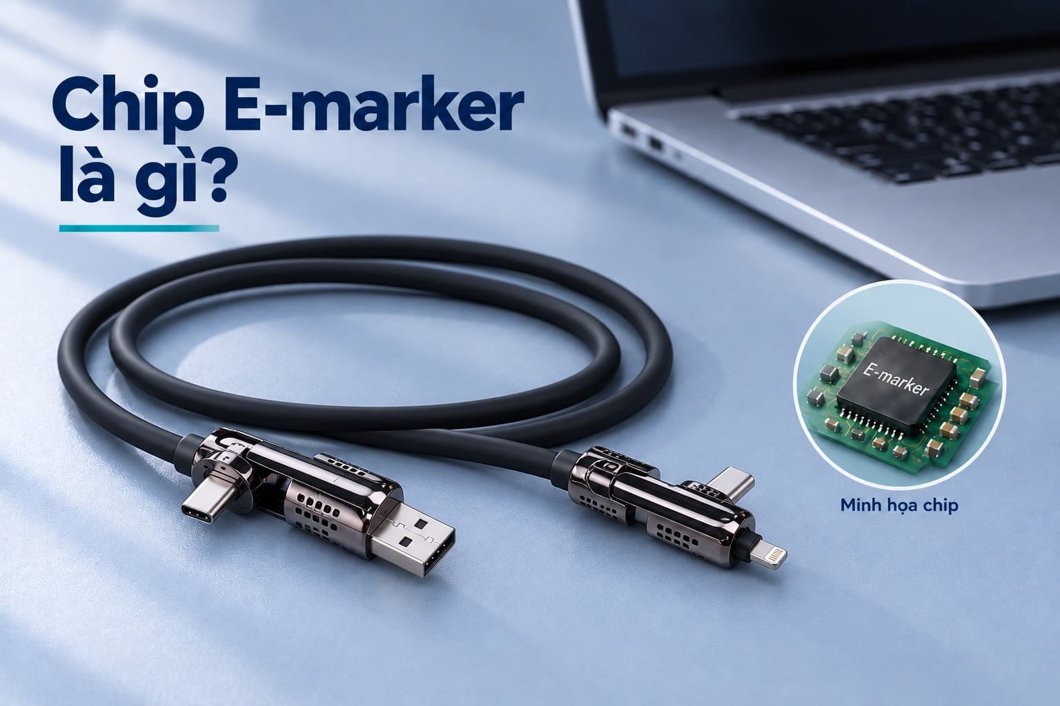 Chip E-marker là gì? Khi nào cần cáp sạc có E-marker?