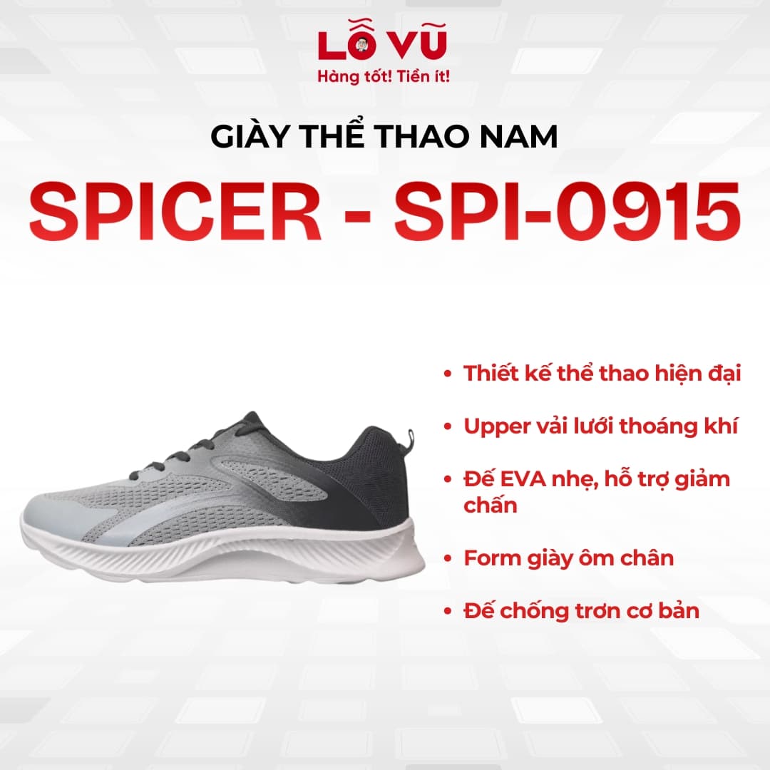 Giày thể thao nam SPICER - SPI-0915 cao cấp