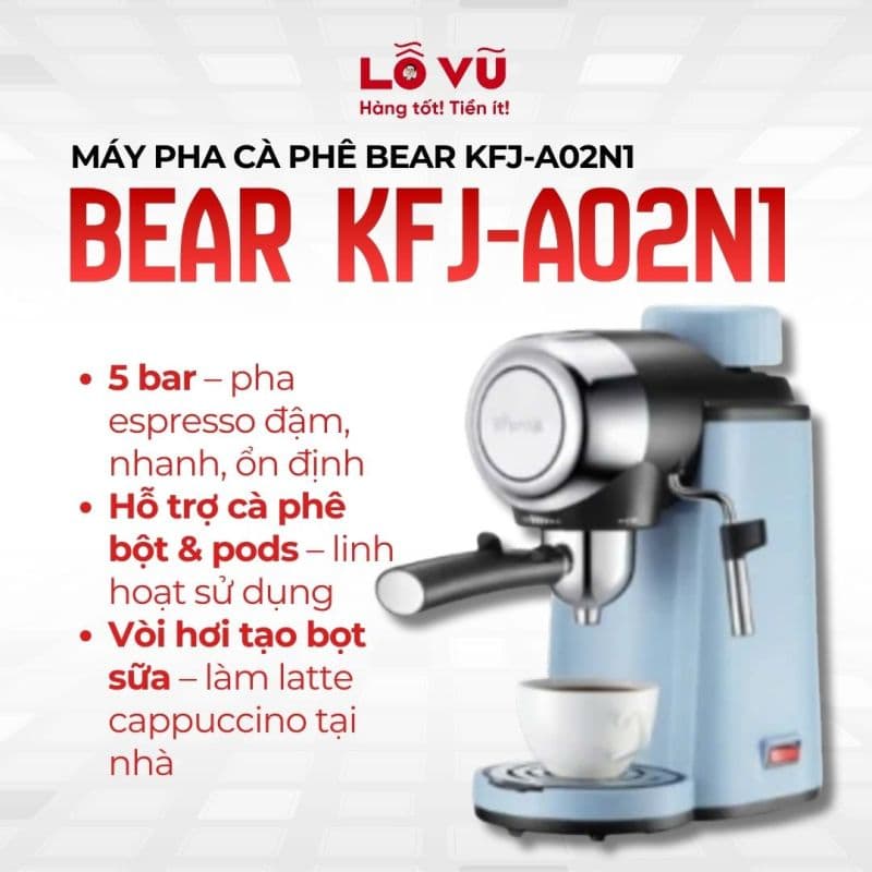 Máy Pha Cà Phê BEAR KFJ-A02N1