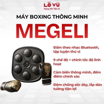 Máy đấm boxing thông minh MEGELIN - màu Đen