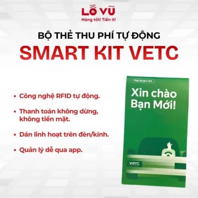 Bộ Thẻ Smart Kit VETC Thu Phí Tự Động Không Dừng Công Nghệ RFID
