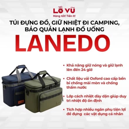 Túi đựng đồ hãng LANEDO, Giữ nhiệt đi camping, Bảo quản lạnh đồ uống