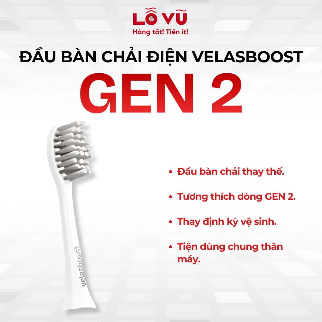Đầu bàn chải điện Velasboost GEN 2