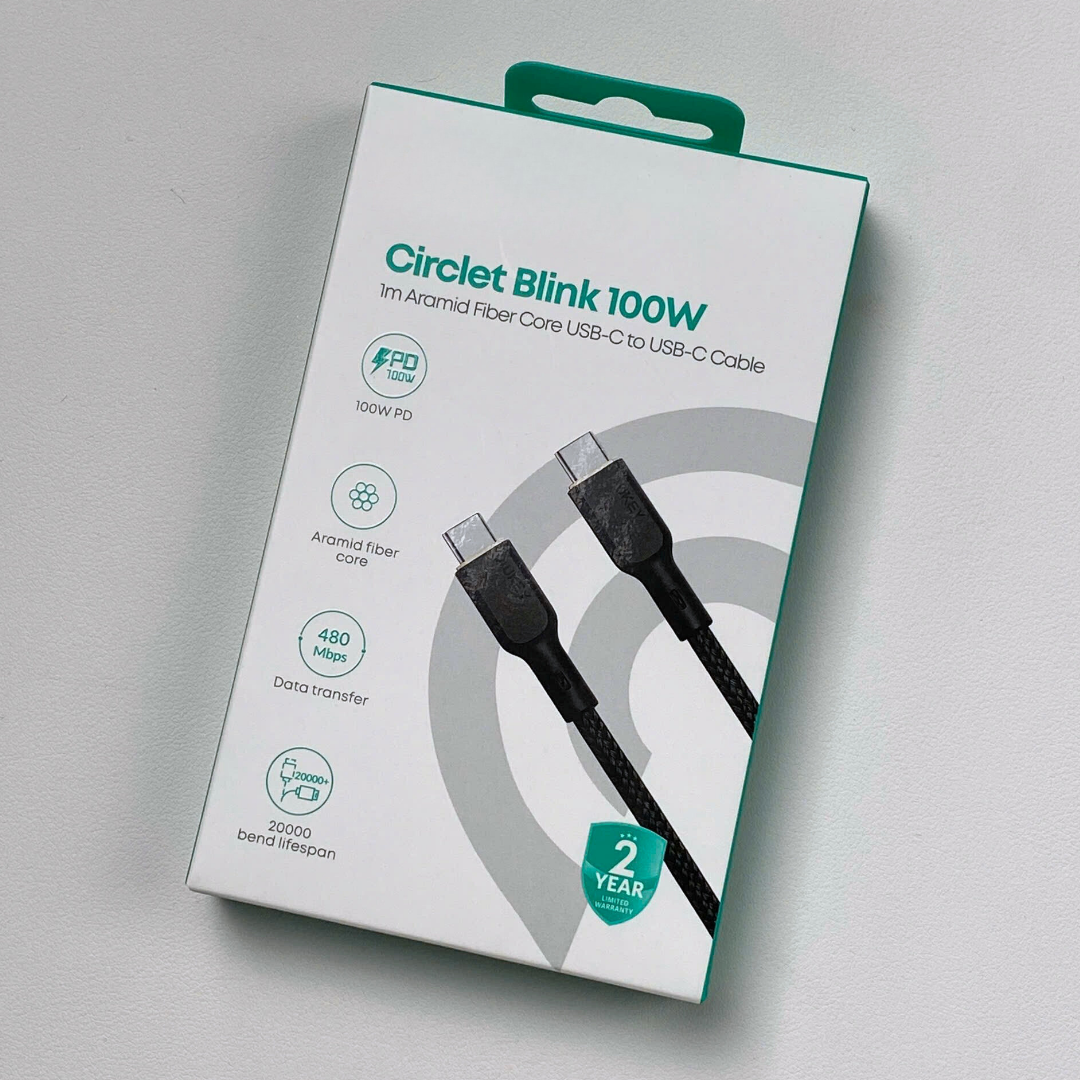 Cáp sạc Aukey C to C 100W (1M) - CB-KCC101