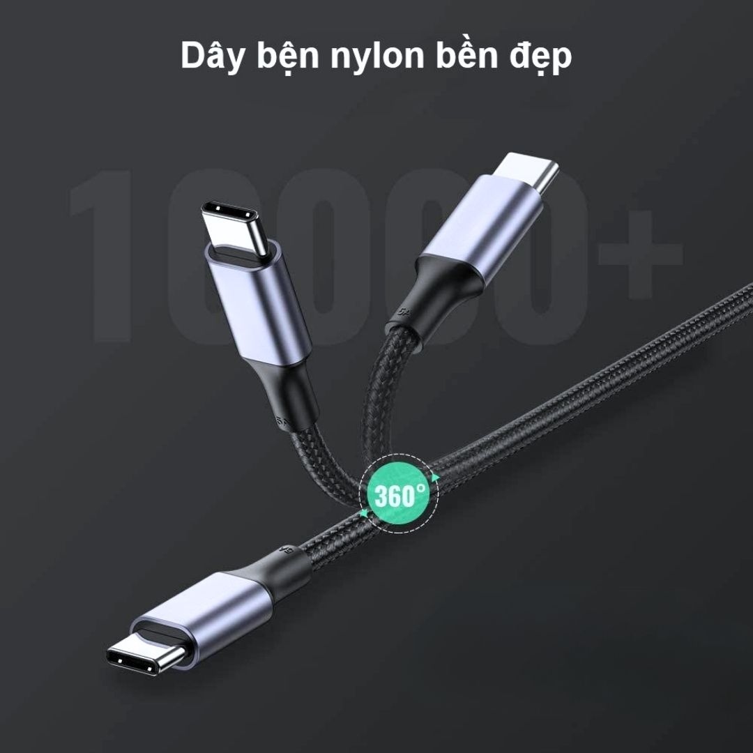 Cáp sạc C to C Ugreen 100W - 1.5M