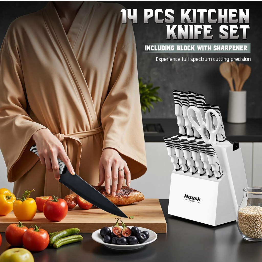 Bộ dao bếp 12 chiếc hãng HUUSK