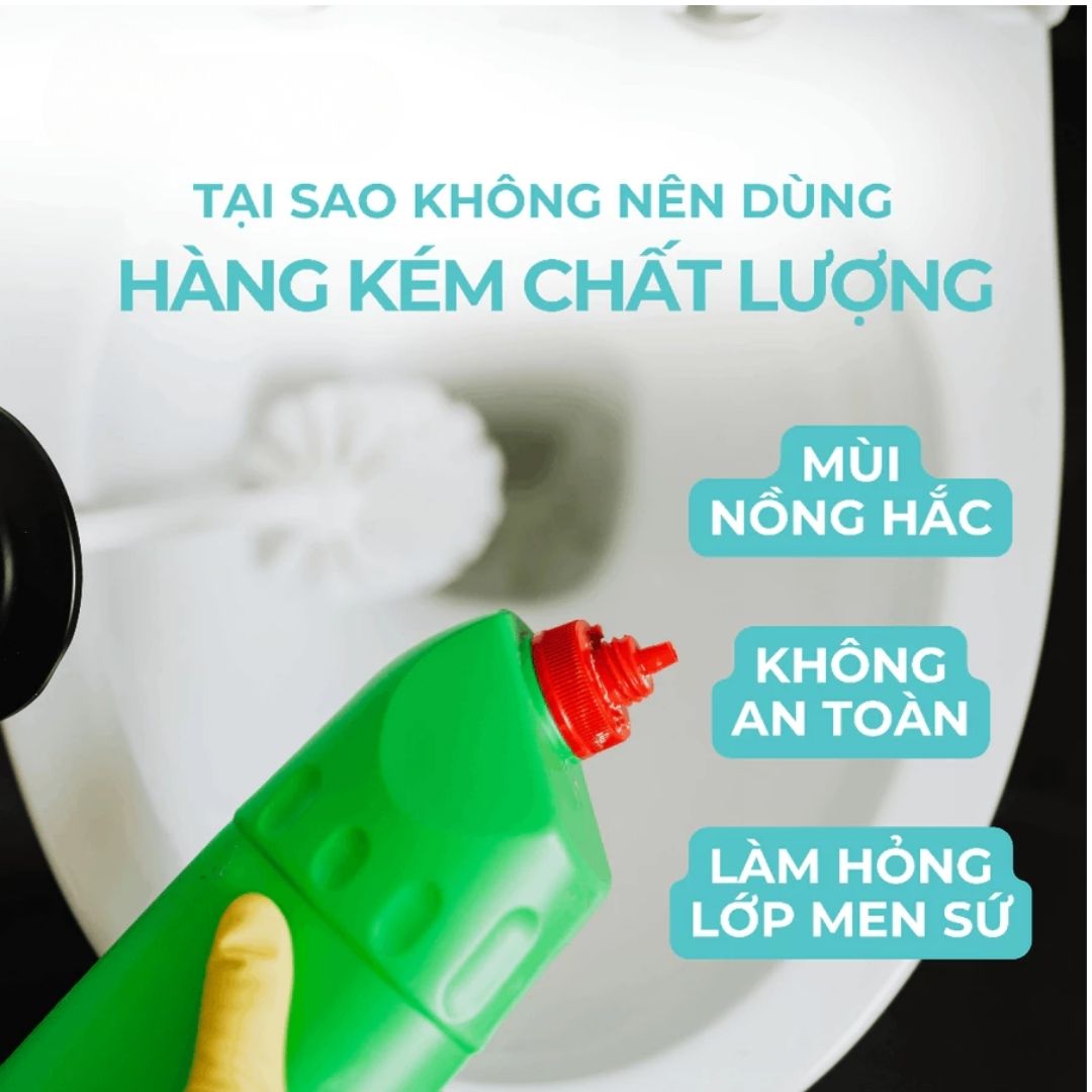 Tẩy Toilet siêu tốc Bomixtra hương quế - BM-TTL