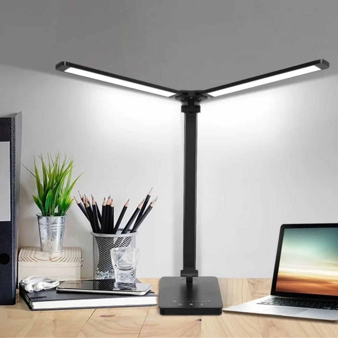 Đèn LED kẹp bàn cao cấp Double Head Desk Lamp