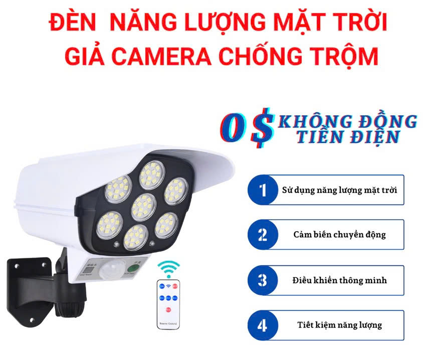 Đèn năng lượng mặt trời 77LED