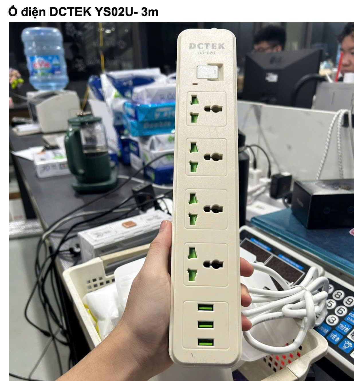 Ổ điện DCTEK YS02U- 3m