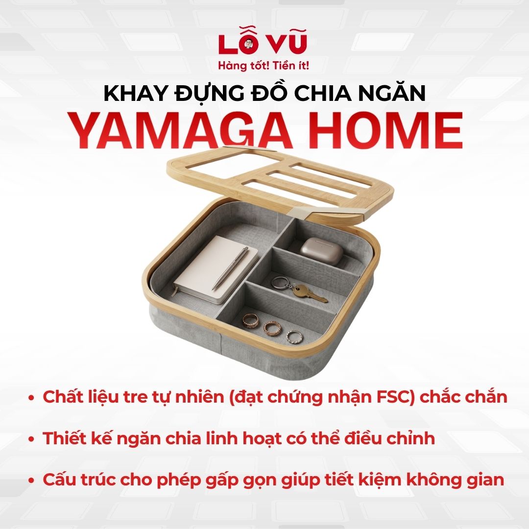 Khay đựng đồ chia ngăn YAMAGA HOME