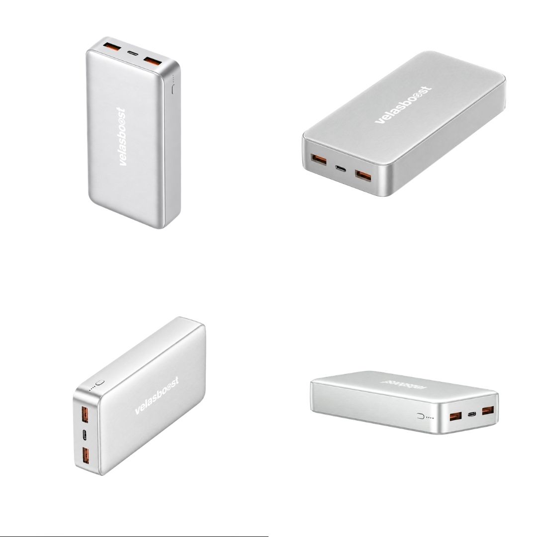 Pin dự phòng Velasboost F2 Pro - 20.000mAh - 20W - (công nghệ pin bán rắn, chống cháy nổ)