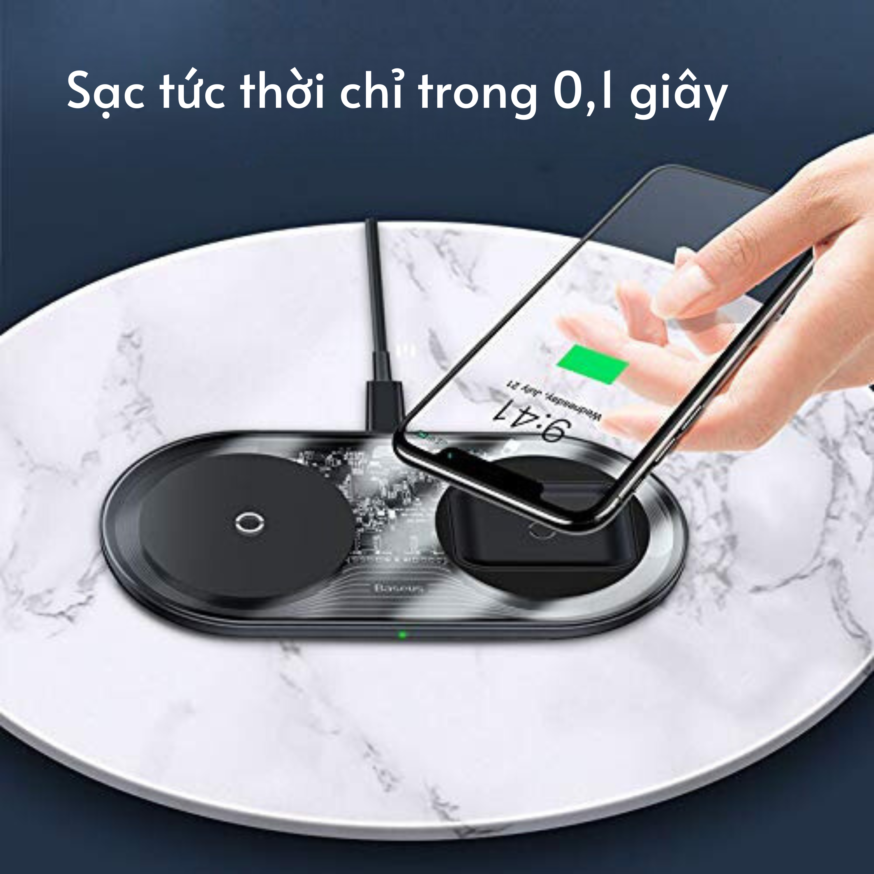 Dock sạc không dây BASEUS WXJK-CA02